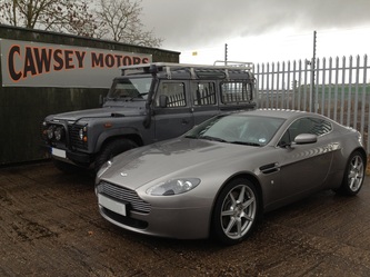 A customer's car being serviced and MOT'd at Cawsey Motors