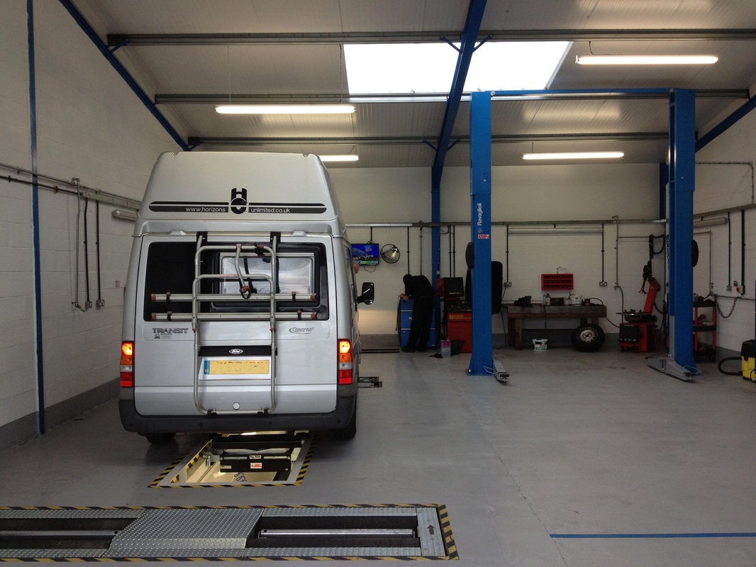 The Class 4 MOT bay at the Cawsey Motors Sleaford workshop